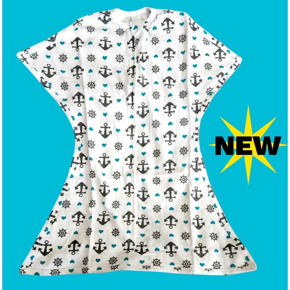 SLEEPING BABY Zipadee-Zip Sleeping‎ Sack Cotton 3M-6M Extra Small Anchor NEW